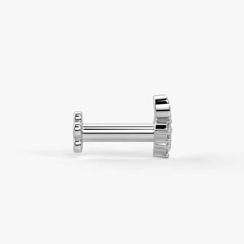 Infinity Twist Cluster Nose Pin