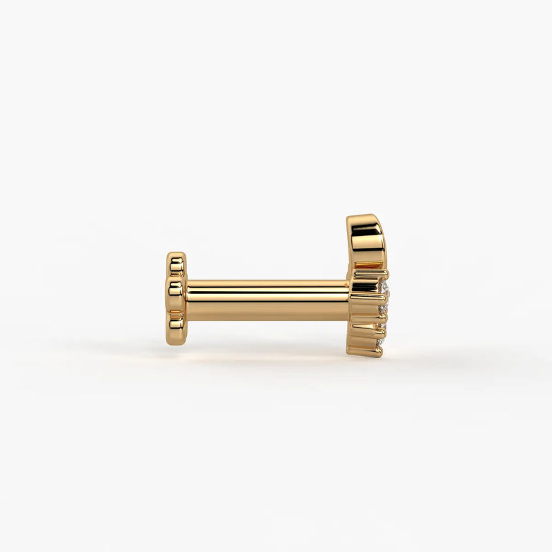 Infinity Twist Cluster Nose Pin