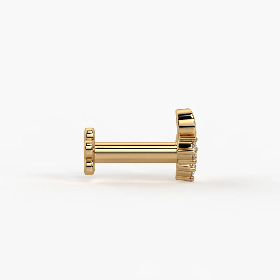 Infinity Twist Cluster Nose Pin