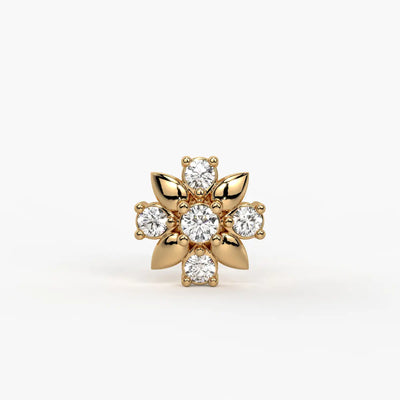 Petal Bloom Cluster Nose Pin