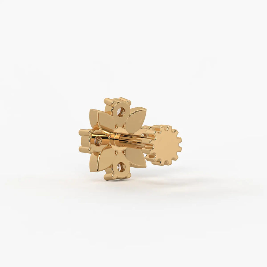 Petal Bloom Cluster Nose Pin