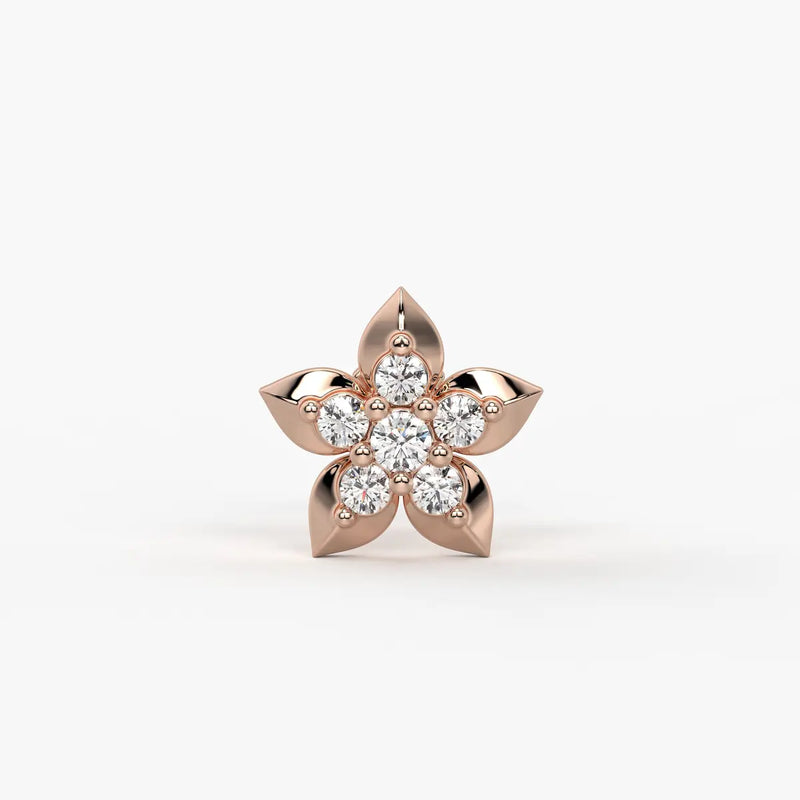 Petal Star Cluster Nose Pin
