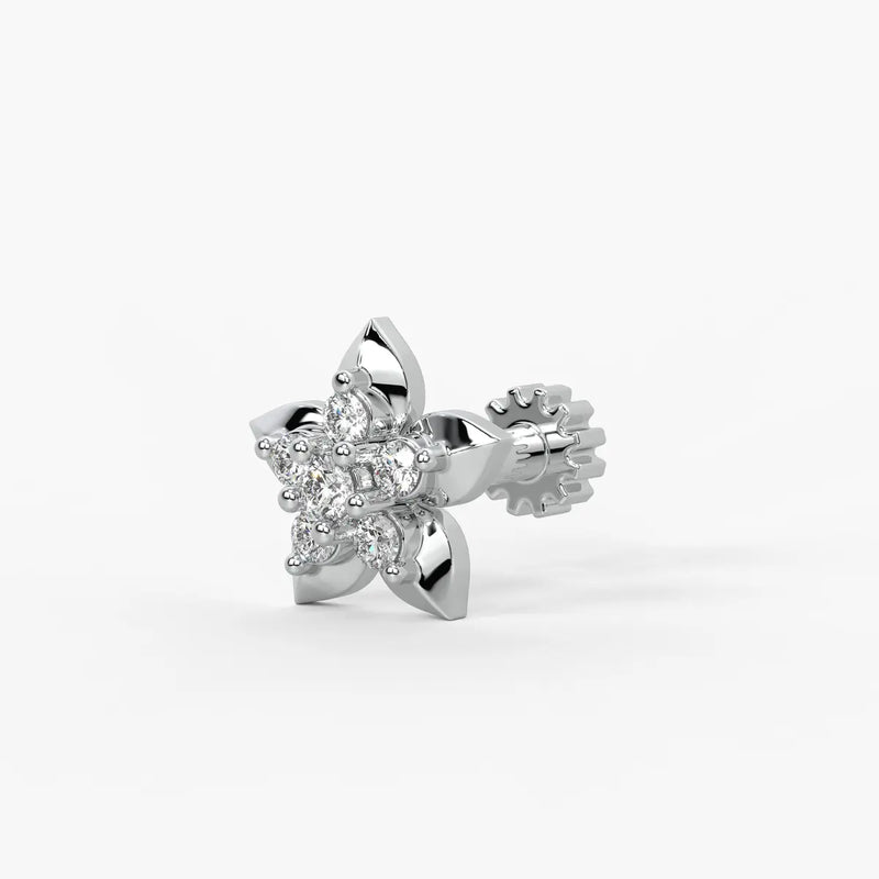 Petal Star Cluster Nose Pin