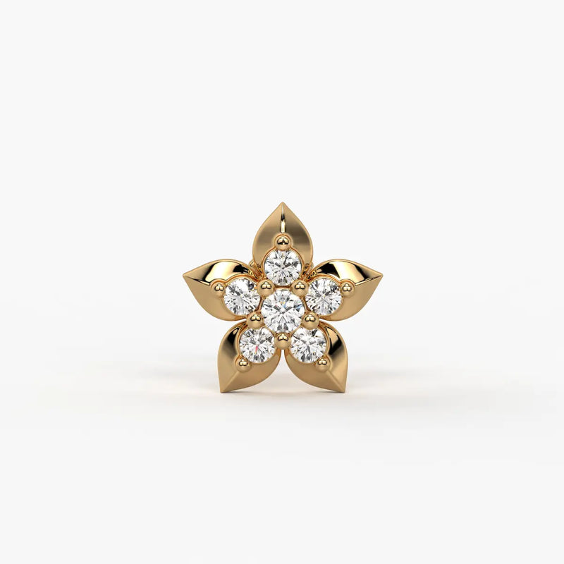 Petal Star Cluster Nose Pin