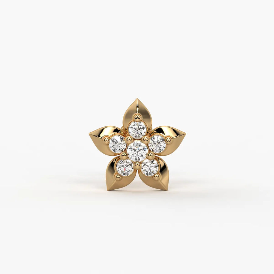 Petal Star Cluster Nose Pin