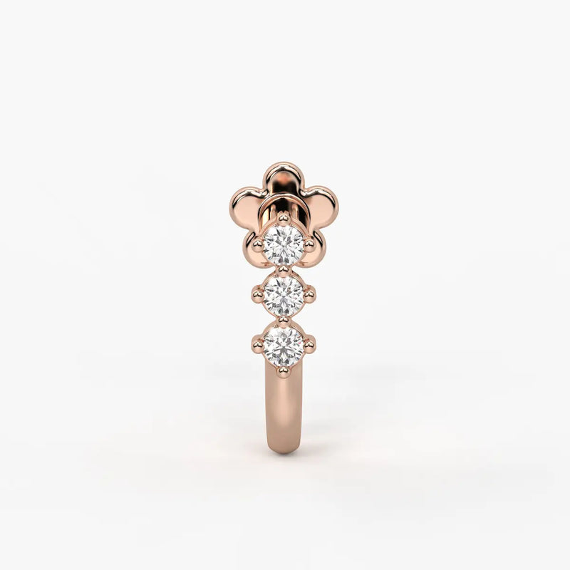 Triple Curve Stud Nose Pin
