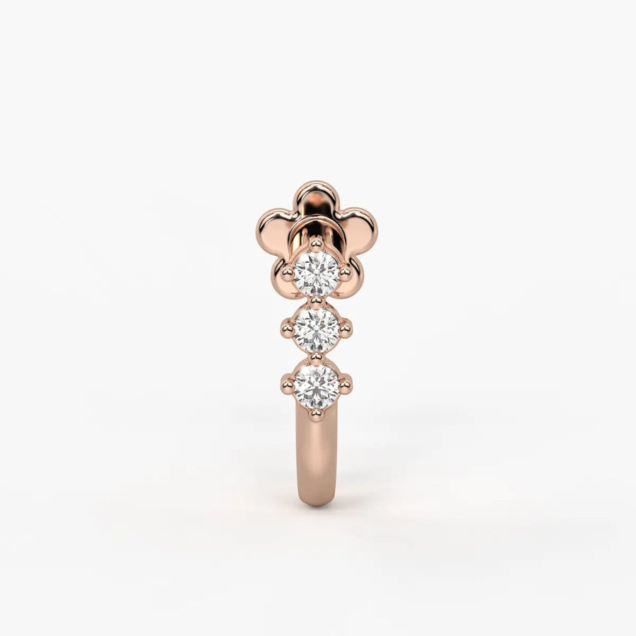 Triple Curve Stud Nose Pin