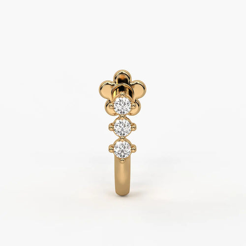 Triple Curve Stud Nose Pin