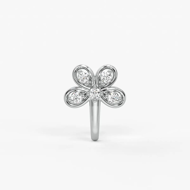 Floral Cluster Nose Pin Stud