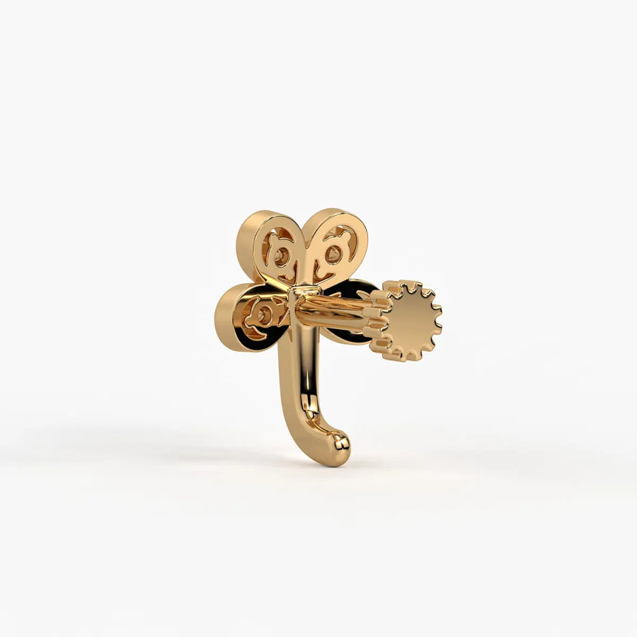 Floral Cluster Nose Pin Stud