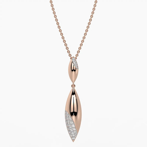 Modern Leaf Drop Pendant