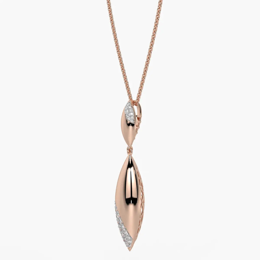 Modern Leaf Drop Pendant