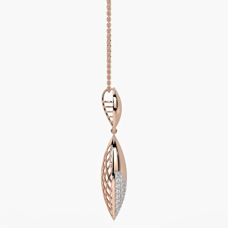 Modern Leaf Drop Pendant