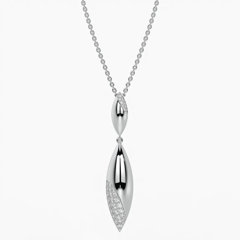 Modern Leaf Drop Pendant