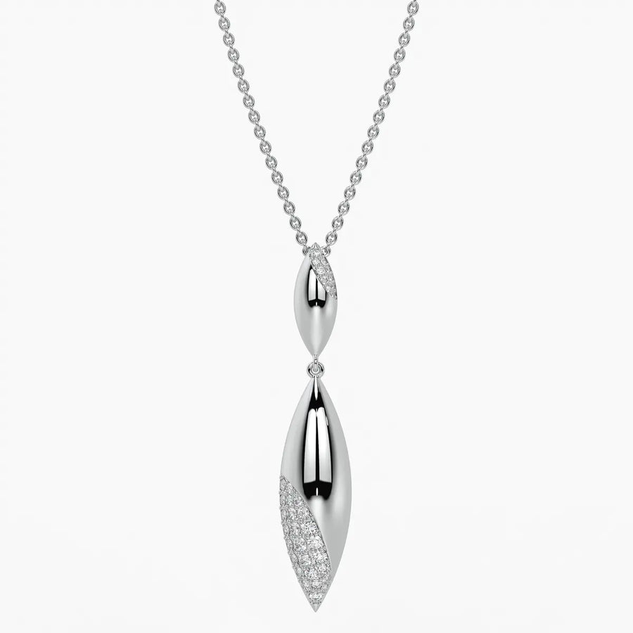 Modern Leaf Drop Pendant