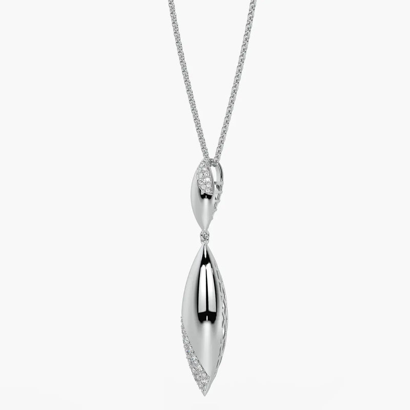 Modern Leaf Drop Pendant