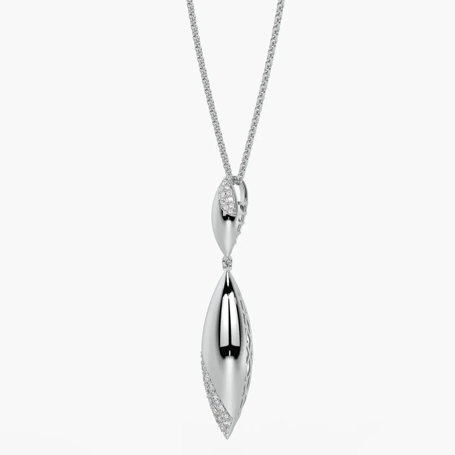 Modern Leaf Drop Pendant