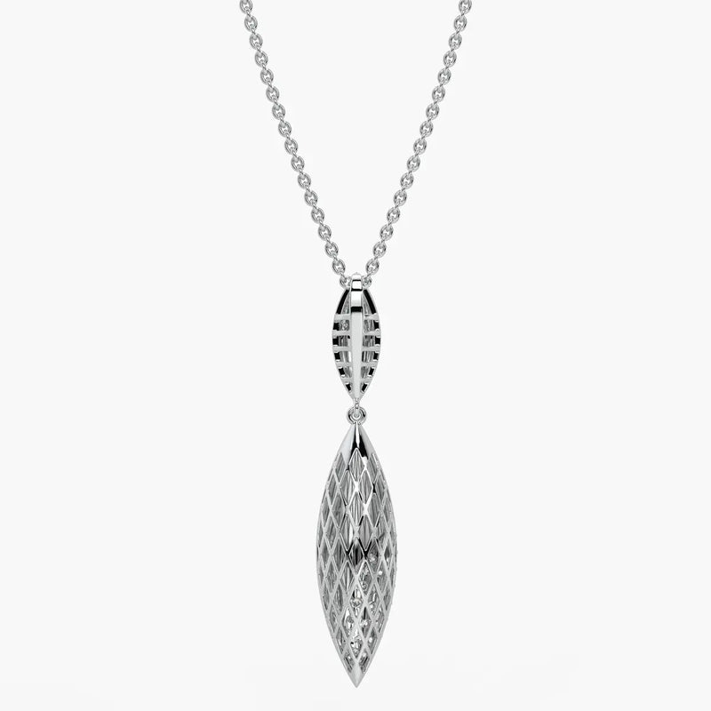 Modern Leaf Drop Pendant