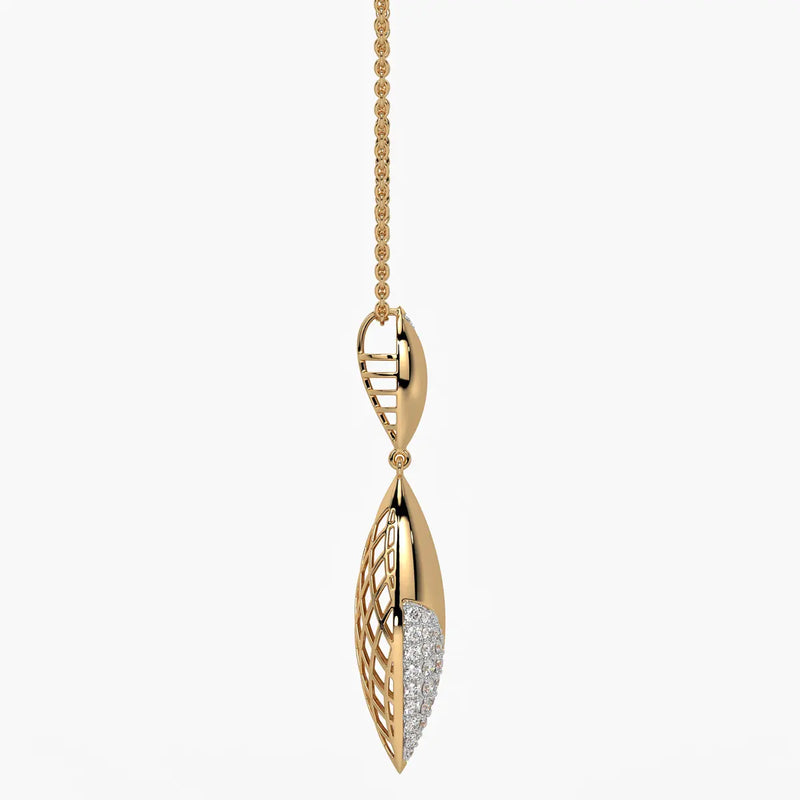 Modern Leaf Drop Pendant