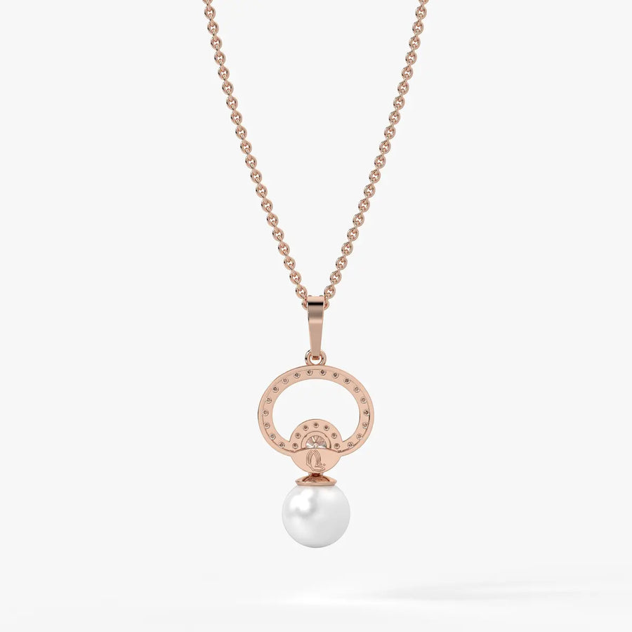Halo Circle Drop Pendant