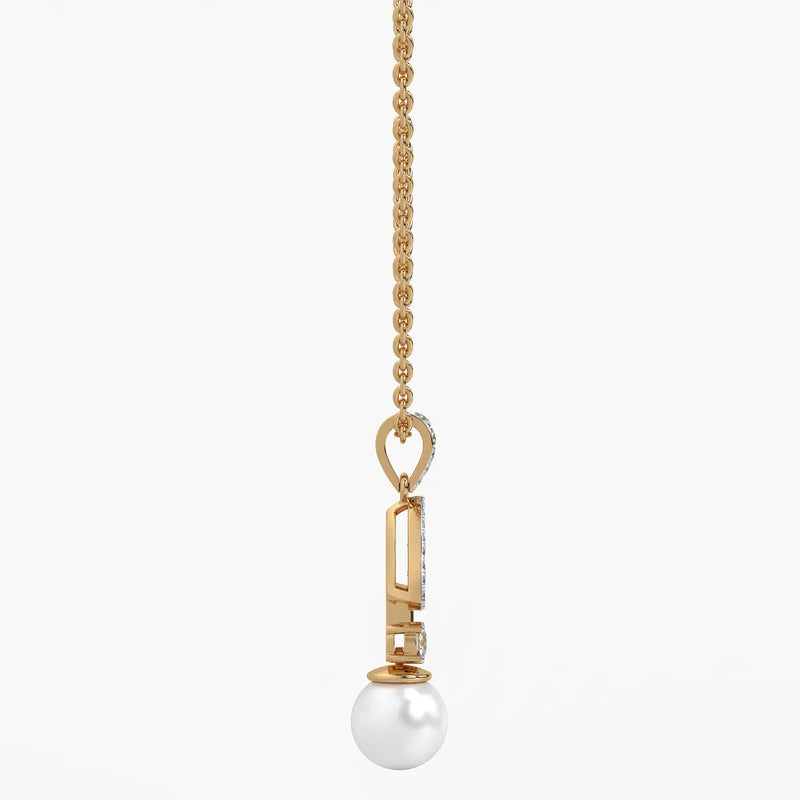 Trilliant Halo Drop Pendant