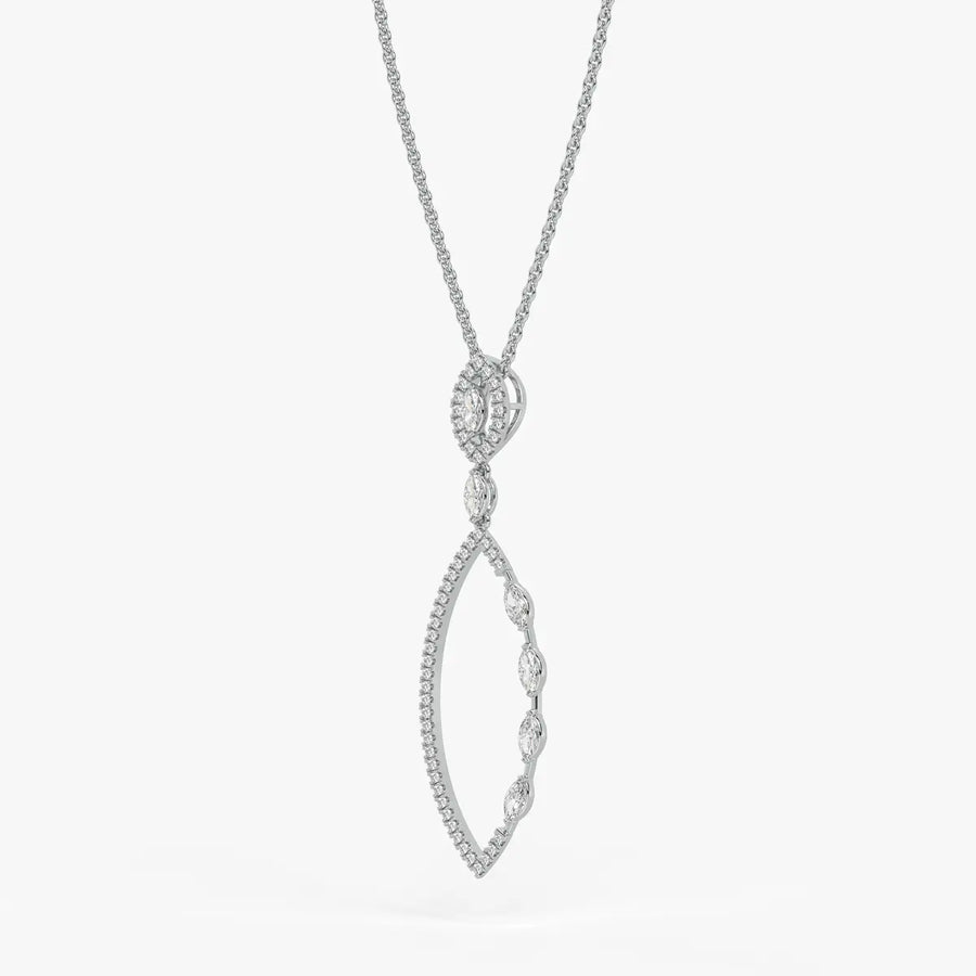 Marquise Frame Drop Pendant