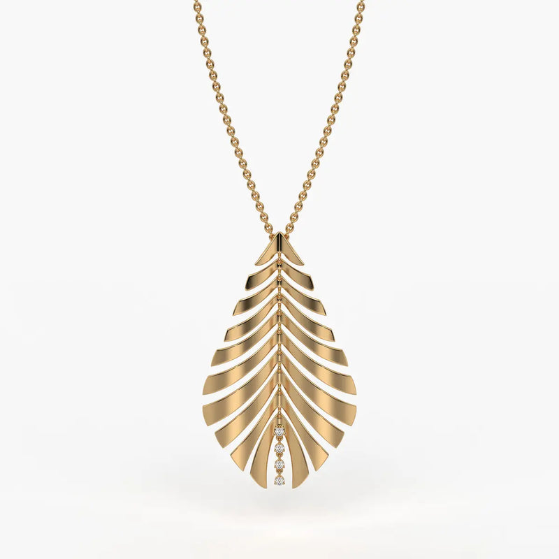 Fern Leaf Tapered Pendant