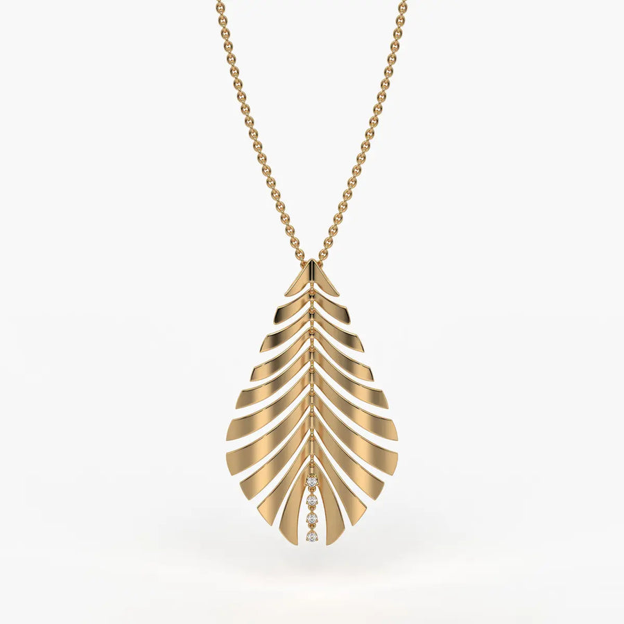 Fern Leaf Tapered Pendant