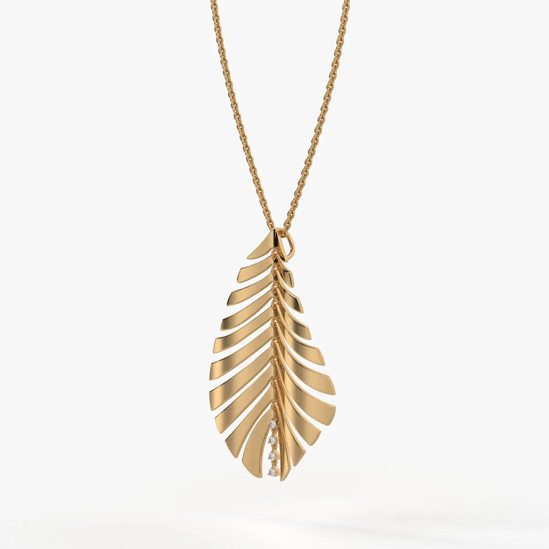 Fern Leaf Tapered Pendant