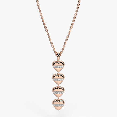 Multi Heart Diamond Pendant