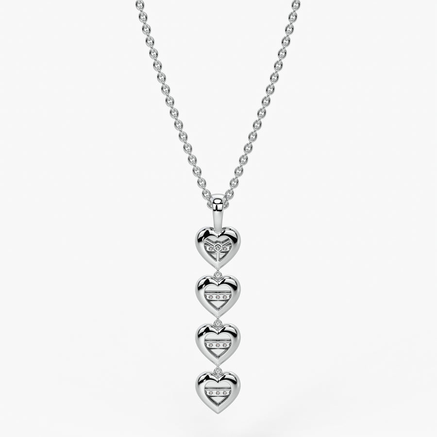 Multi Heart Diamond Pendant