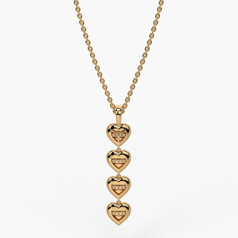 Multi Heart Diamond Pendant