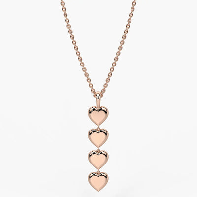 Stacked Heart Pendant