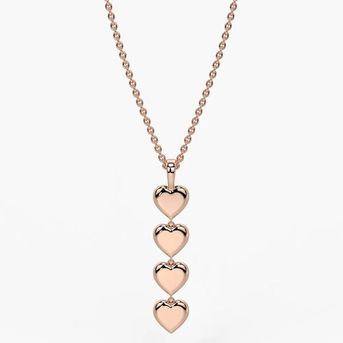 Stacked Heart Pendant