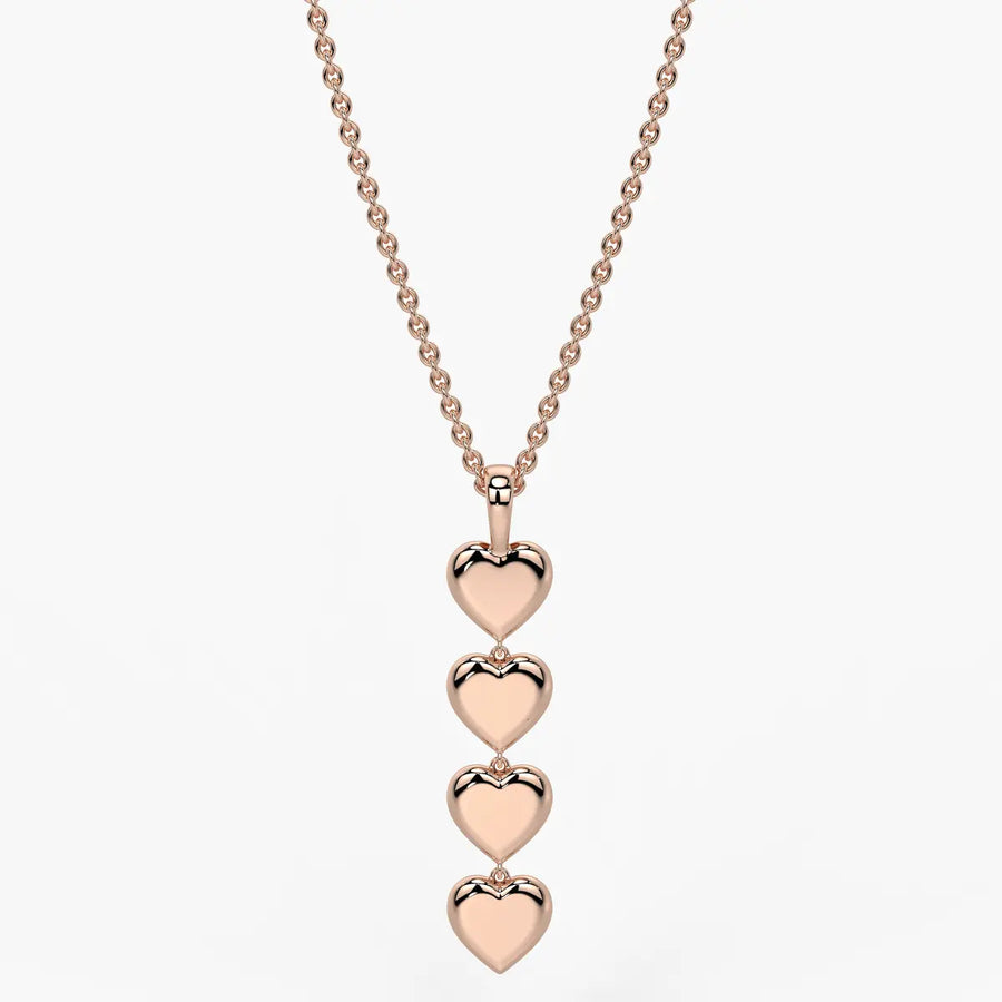 Stacked Heart Pendant