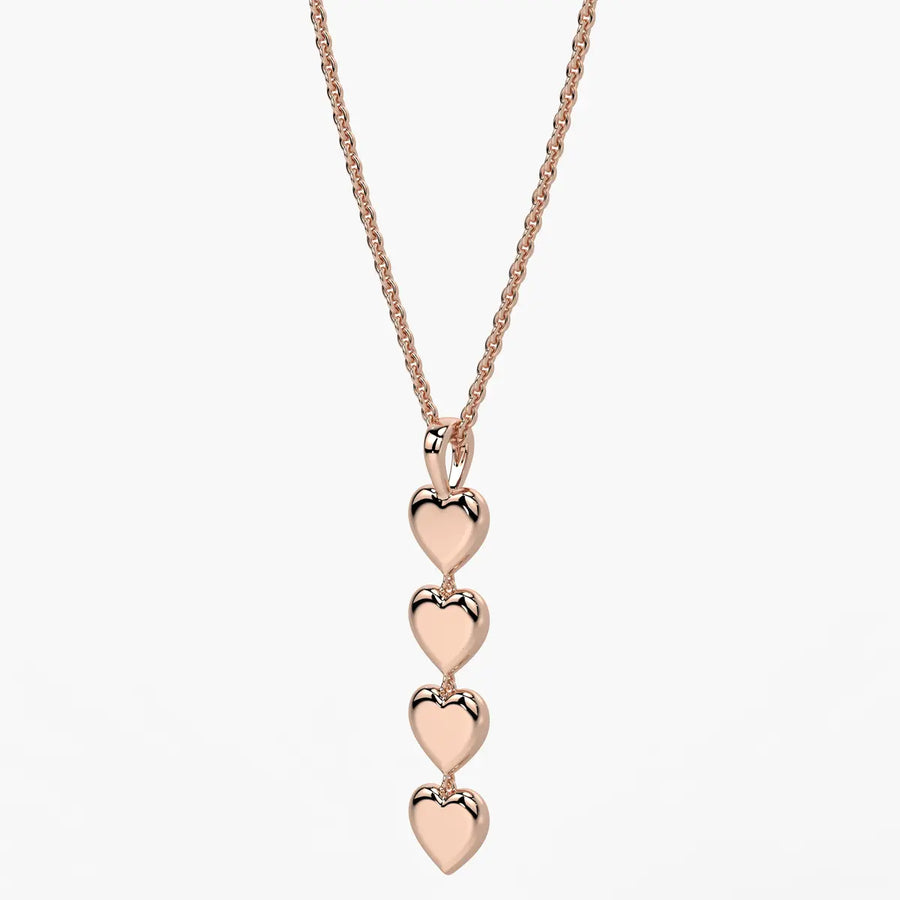 Stacked Heart Pendant