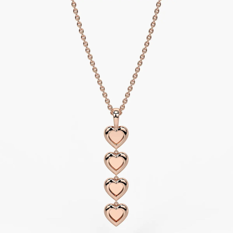 Stacked Heart Pendant
