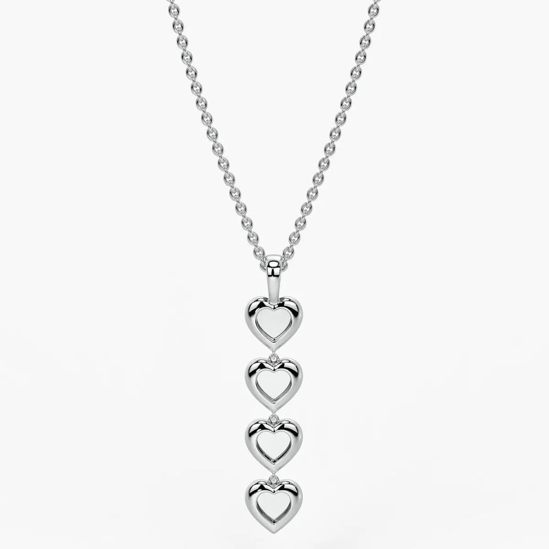 Stacked Heart Pendant