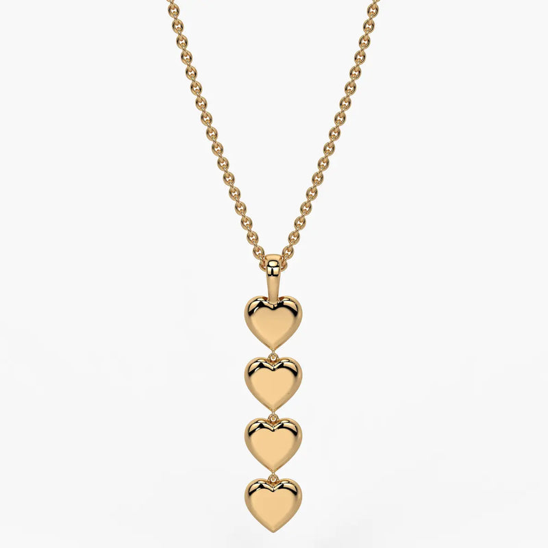 Stacked Heart Pendant