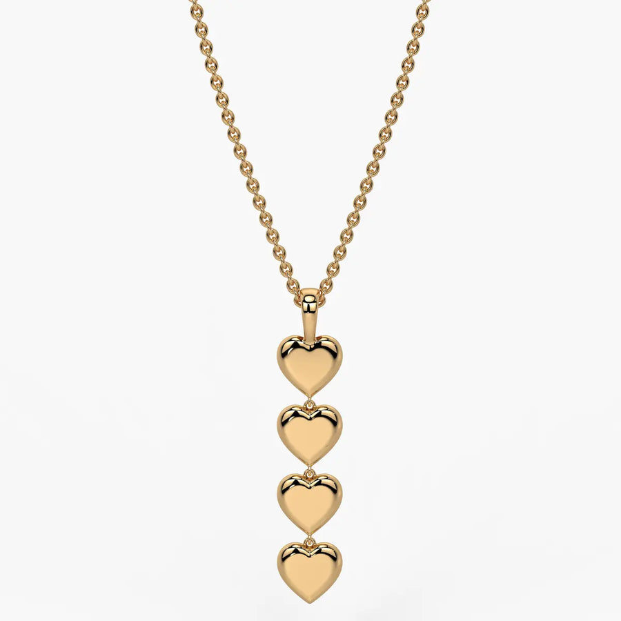Stacked Heart Pendant