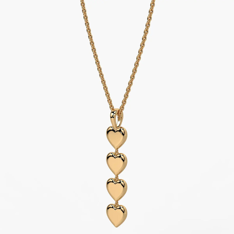 Stacked Heart Pendant