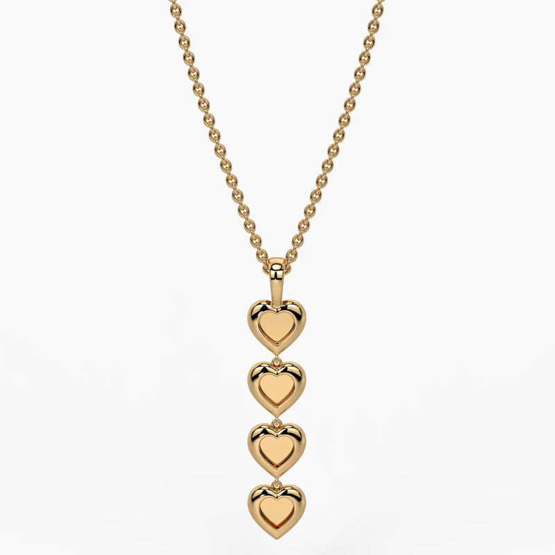 Stacked Heart Pendant