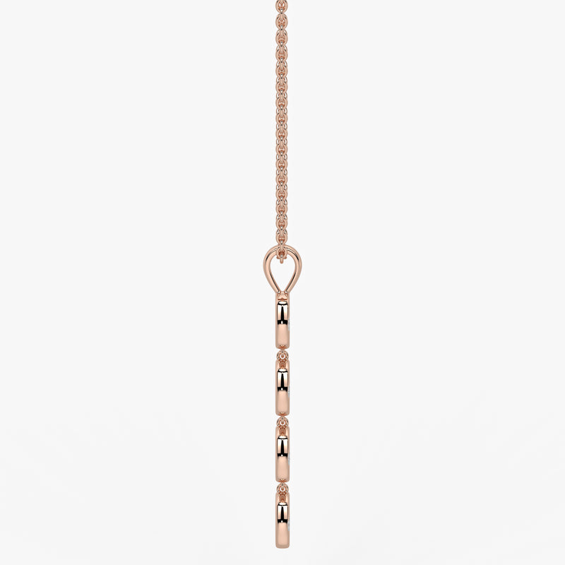 Stacked Cushion Diamond Pendant