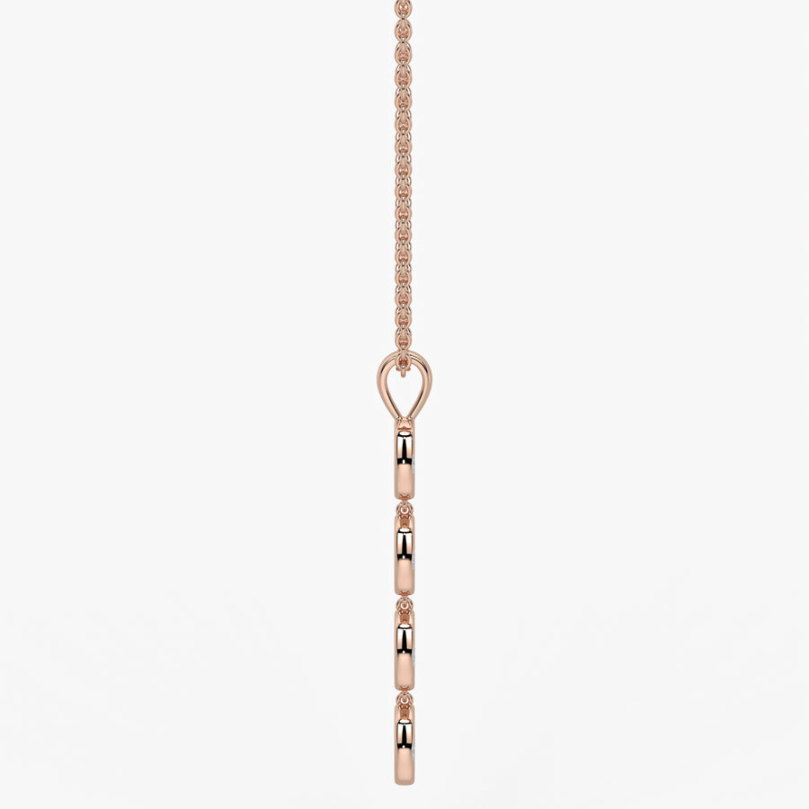 Stacked Cushion Diamond Pendant