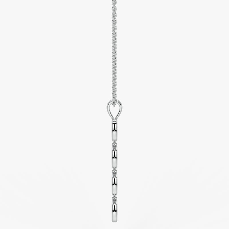 Stacked Cushion Diamond Pendant