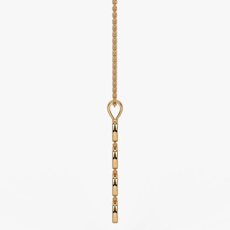 Stacked Cushion Diamond Pendant
