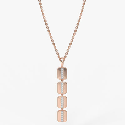 Prism Bar Diamond Pendant