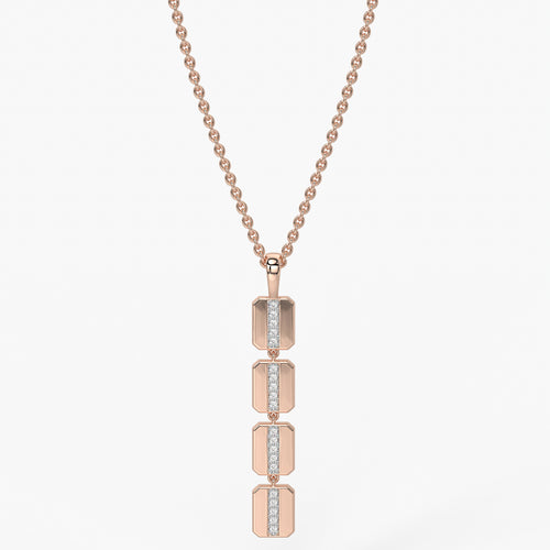 Prism Bar Diamond Pendant