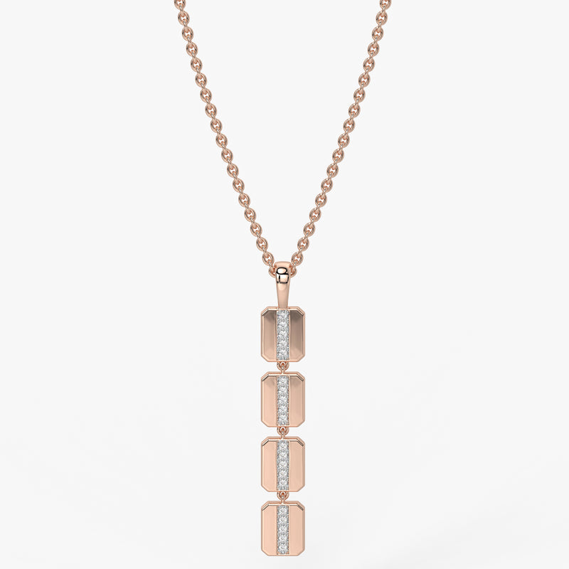 Prism Bar Diamond Pendant