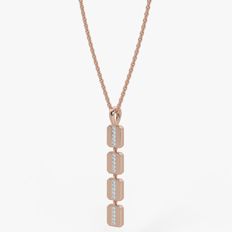 Prism Bar Diamond Pendant